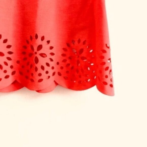 urban outfitters Pins Needles Crop Top M Laser Cut Scallop Hem Boxy - Picture 4 of 11